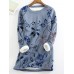 Printed cashmere base sweater with oversized sweater HF2616-04-04